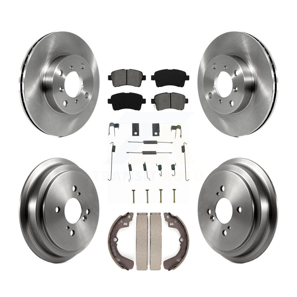 Kit de plaquettes et tambours semi-métalliques pour rotor de frein avant et arrière (7 pièces) pour Suzuki Aeri 02-05