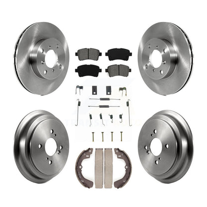 Kit de plaquettes et tambours semi-métalliques pour rotor de frein avant et arrière (7 pièces) pour Suzuki Aeri 02-05