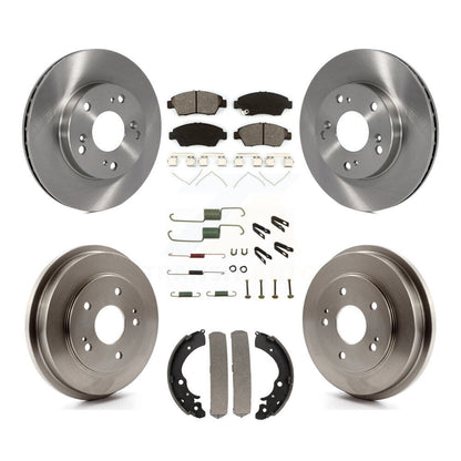 Kit de plaquettes et de tambour semi-métalliques de Rotor de frein avant et arrière (7 pièces) pour Honda Civic Hybri