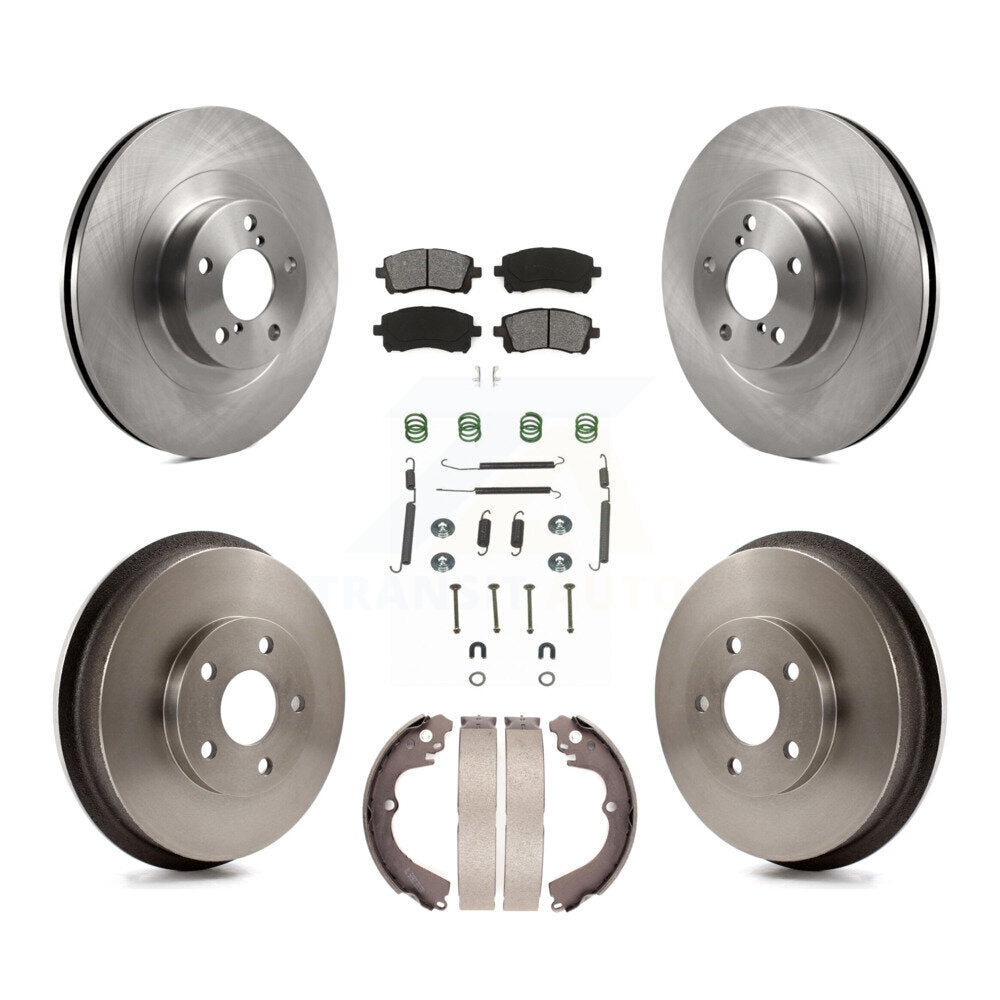 Kit de plaquettes et tambours semi-métalliques pour Rotor de frein avant et arrière (7 pièces) pour Subaru Impreza WR