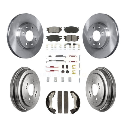 Kit de plaquettes et tambours semi-métalliques pour Rotor de frein avant et arrière (7 pièces) pour Hyundai Accent Ki