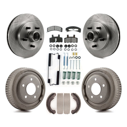 Kit de tampons et de tambour semi-métalliques de moyeu de Rotor de frein à disque avant et arrière (7 pièces) pour GMC Yuko
