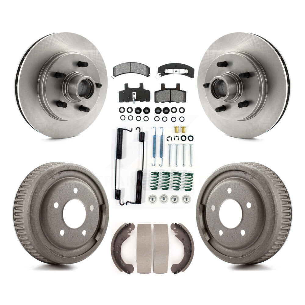 Kit de tambour à plaquettes semi-métalliques pour rotors de frein avant et arrière (7 pièces) pour C1500 Chevrolet GM