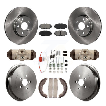 Kit de tambour à plaquettes semi-métalliques pour Rotor de frein avant et arrière (9 pièces) pour Toyota Coroll 09-13