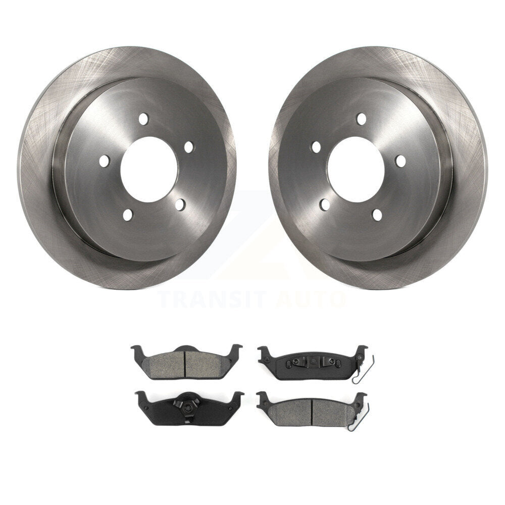 Kit de disques de frein à disque arrière et plaquettes semi-métalliques pour Ford F-150 K8S-102258
