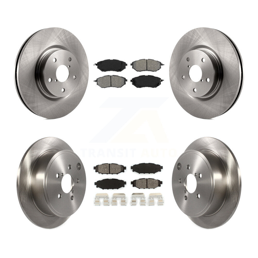 Kit de disques de frein à disque avant et arrière et plaquettes semi-métalliques pour Subaru WRX