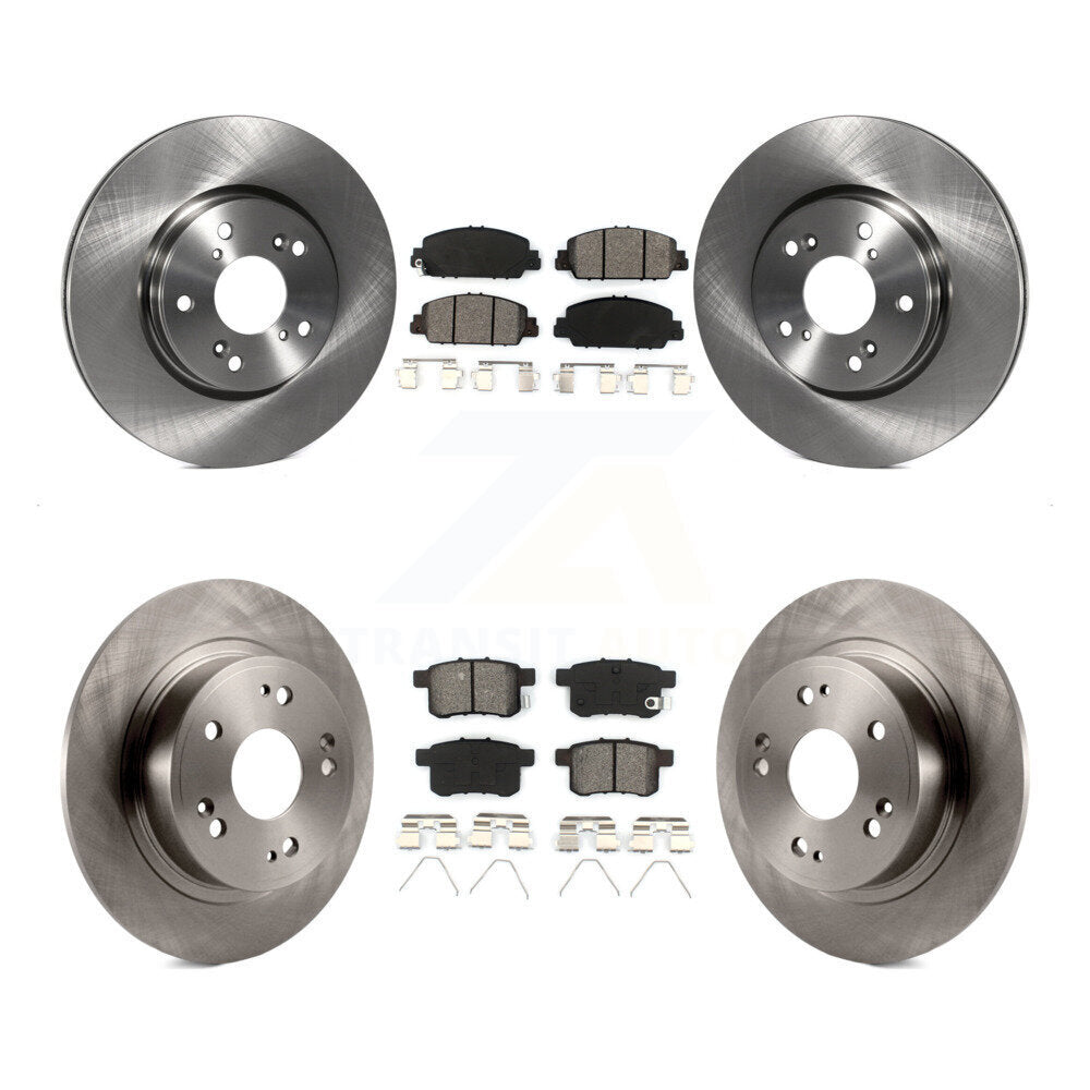 Kit de rotors de frein à disque avant et arrière et plaquettes semi-métalliques pour Honda Accord