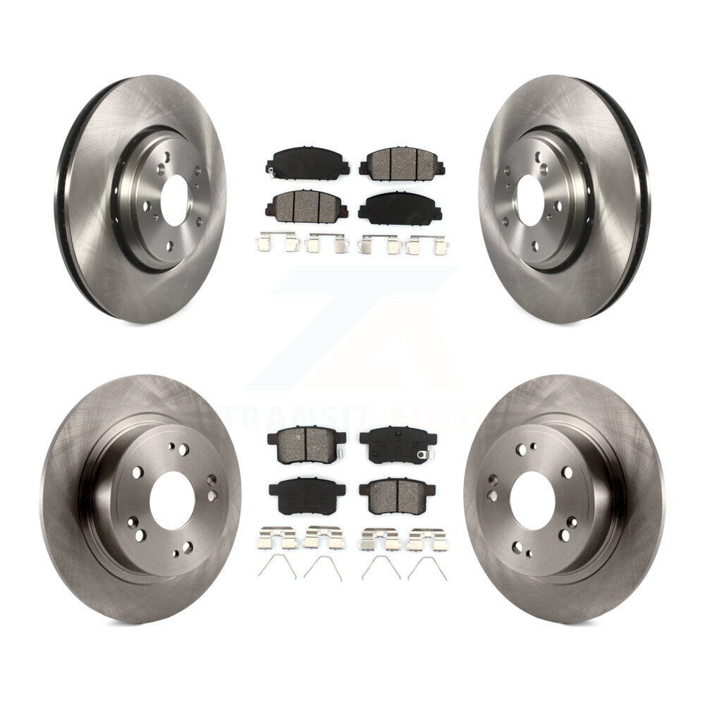 Kit de rotors de frein à disque avant et arrière et plaquettes semi-métalliques pour Honda Accord