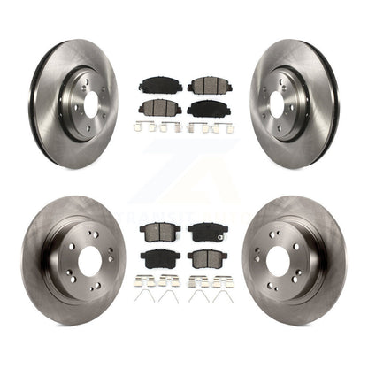 Kit de rotors de frein à disque avant et arrière et plaquettes semi-métalliques pour Honda Accord