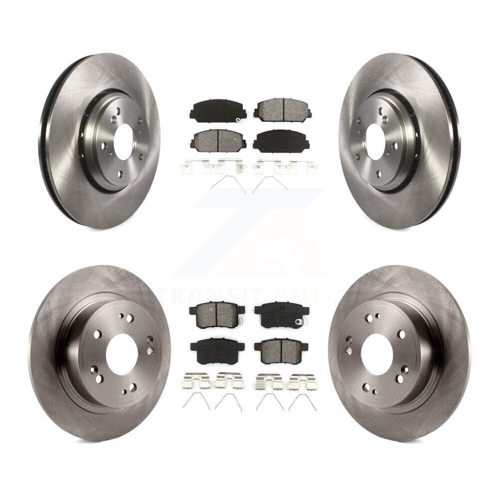 Kit de rotors de frein à disque avant et arrière et plaquettes semi-métalliques pour Honda Accord