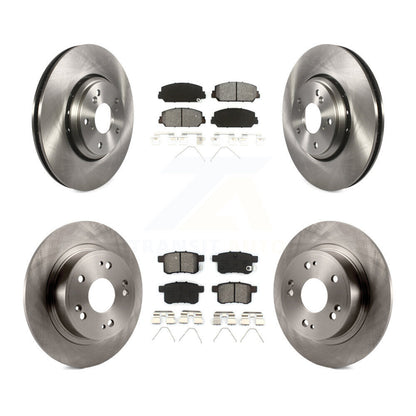 Kit de rotors de frein à disque avant et arrière et plaquettes semi-métalliques pour Honda Accord