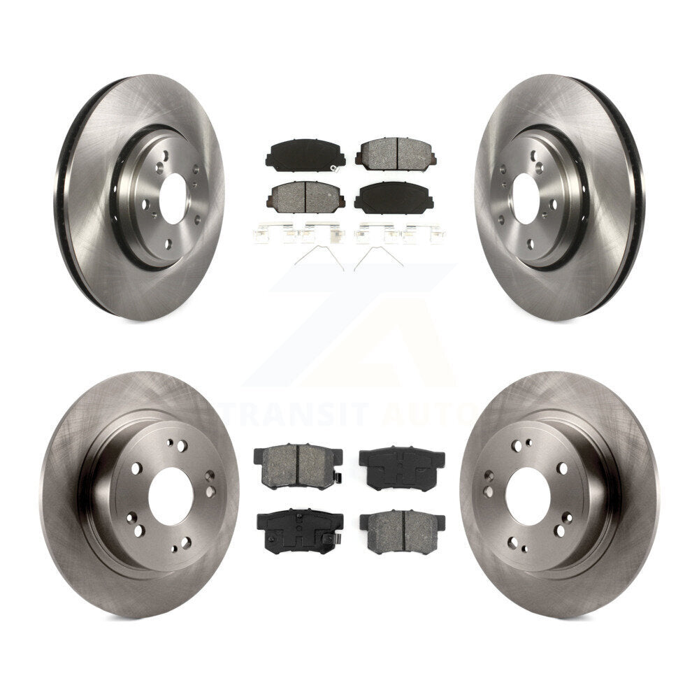 Kit de disques de frein à disque avant et arrière et plaquettes semi-métalliques pour Acura ILX 2017 – 2022