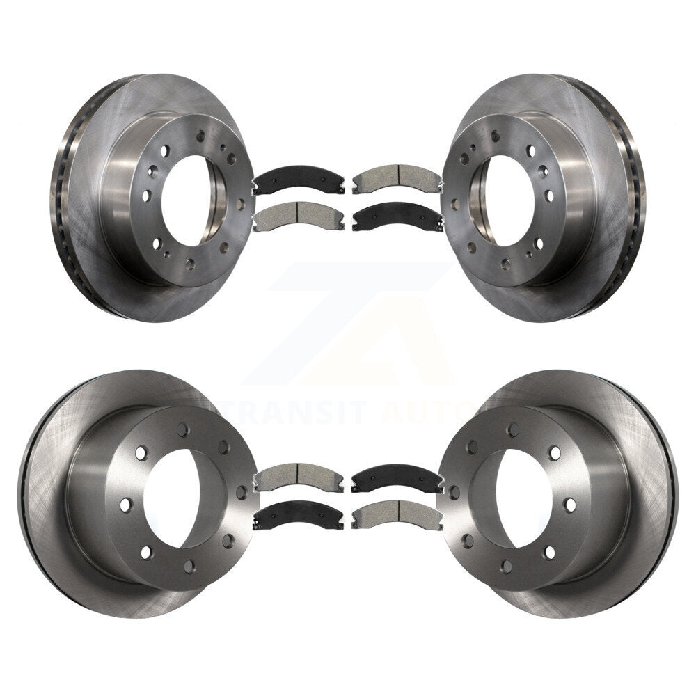 Kit de rotors de frein avant et arrière et plaquettes semi-métalliques pour GMC Sierra 3500 HD Chevrole