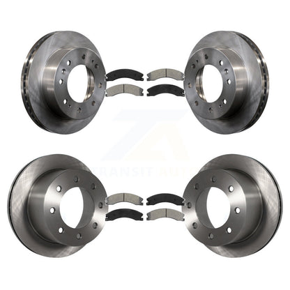 Kit de rotors de frein avant et arrière et plaquettes semi-métalliques pour GMC Sierra 3500 HD Chevrole