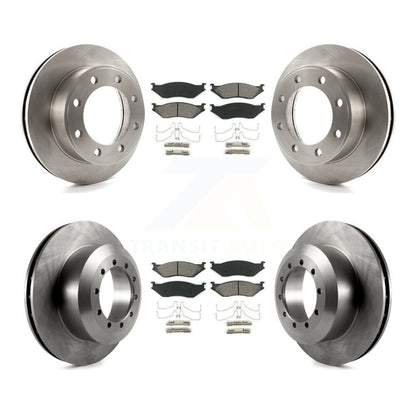 Kit de rotor de frein avant et arrière et plaquettes semi-métalliques pour Ford F-450 Super Duty F-55