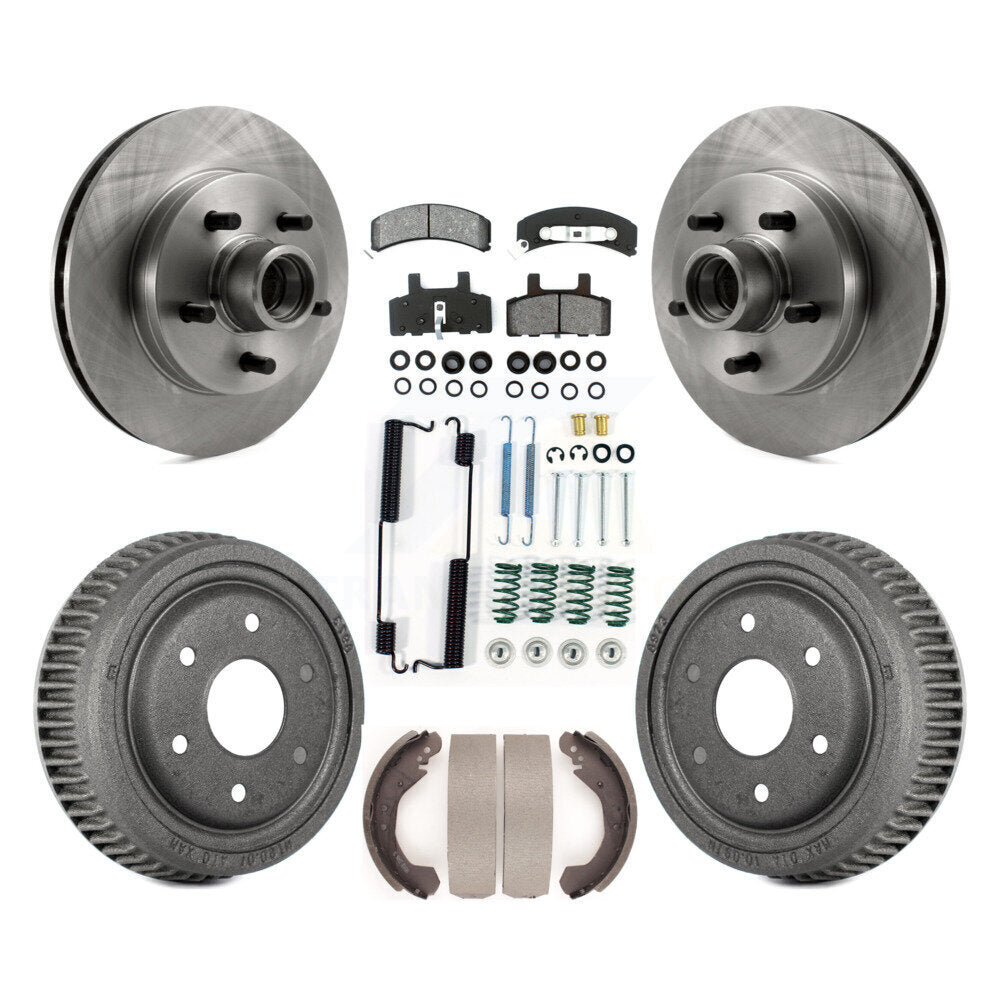 Rotor de frein à disque avant et arrière, Kit de plaquettes et de tambour semi-métalliques (7 pièces) pour GMC Yukon RW
