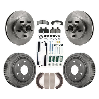Rotor de frein à disque avant et arrière, Kit de plaquettes et de tambour semi-métalliques (7 pièces) pour GMC Yukon RW
