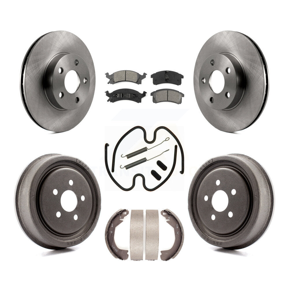 Kit de plaquettes et tambours semi-métalliques pour Rotor de frein avant et arrière (7 pièces) pour Chevrolet Cavalie
