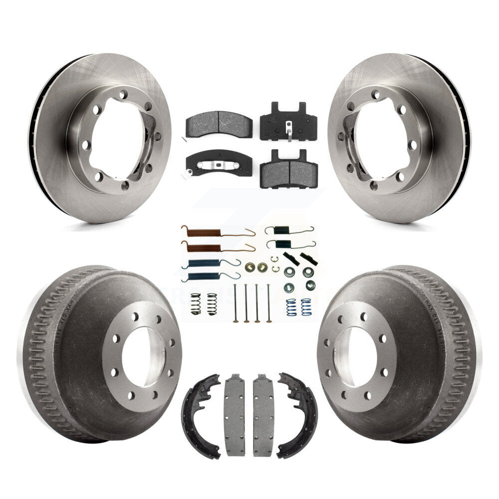 Kit de tambour à plaquettes semi-métalliques pour rotors de frein avant et arrière (7 pièces) pour K3500 GMC Chevrole