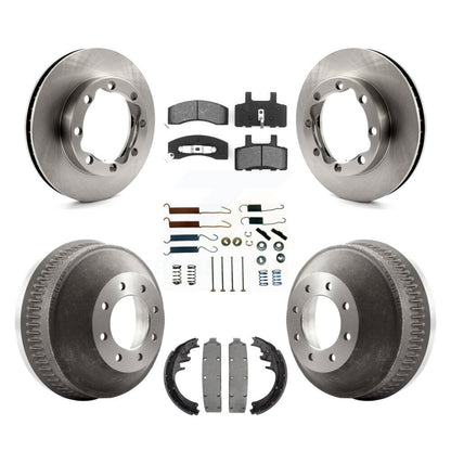 Kit de tambour à plaquettes semi-métalliques pour rotors de frein avant et arrière (7 pièces) pour K3500 GMC Chevrole