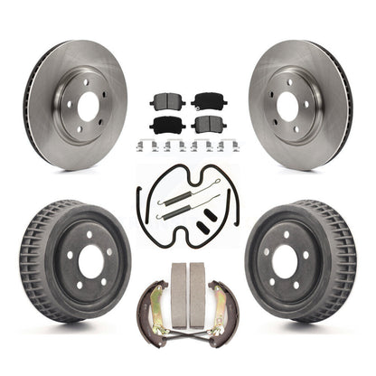 Kit de plaquettes et de tambour semi-métalliques, Rotor de frein avant et arrière (7 pièces) pour Chevrolet Malib
