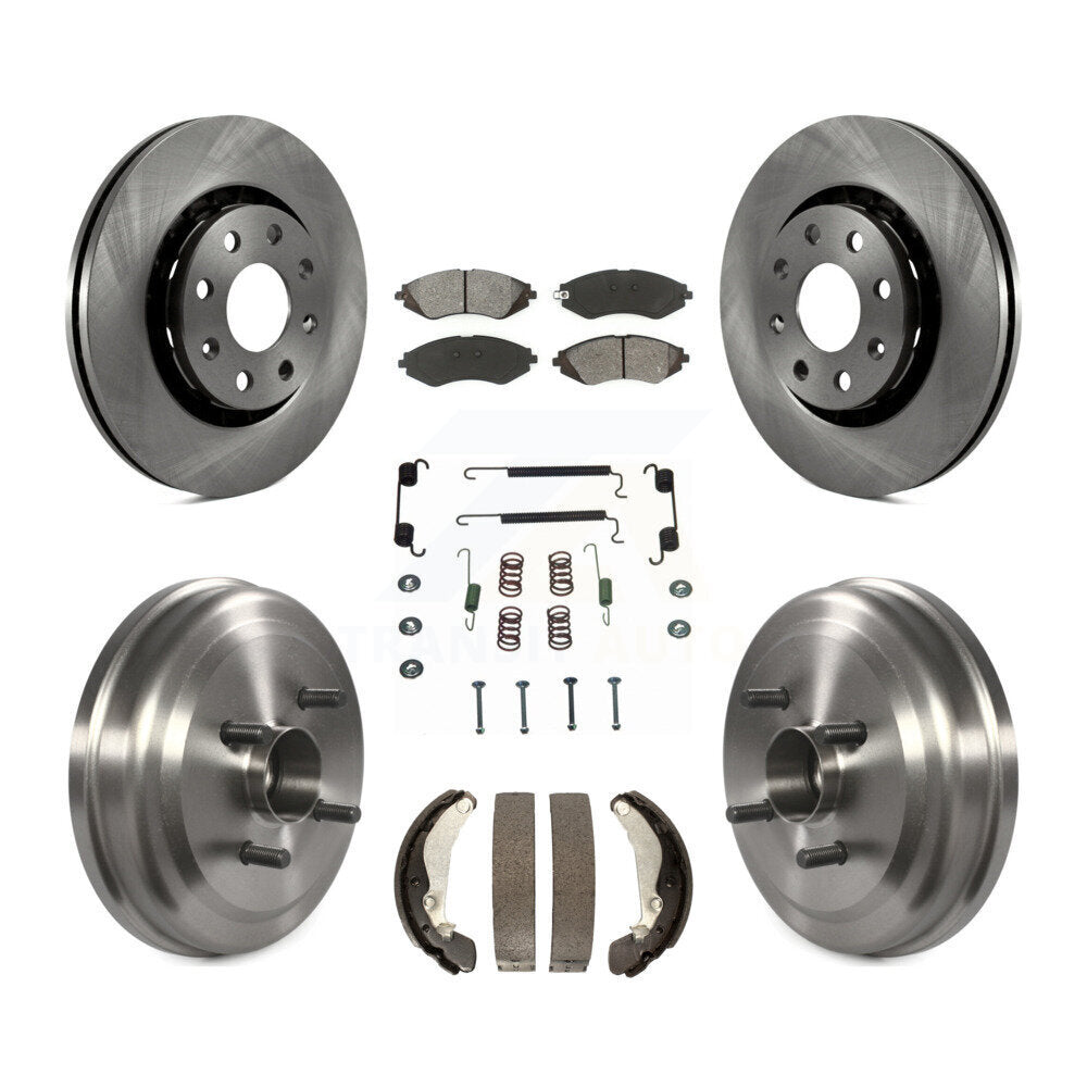 Kit de tambour à plaquettes semi-métalliques pour Rotor de frein avant et arrière (7 pièces) pour Chevrolet Aveo Aveo