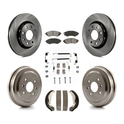 Kit de tambour à plaquettes semi-métalliques pour Rotor de frein avant et arrière (7 pièces) pour Chevrolet Aveo Aveo