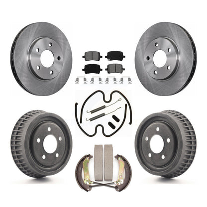 Kit de plaquettes et de tambour semi-métalliques, Rotor de frein avant et arrière (7 pièces) pour Chevrolet Malib