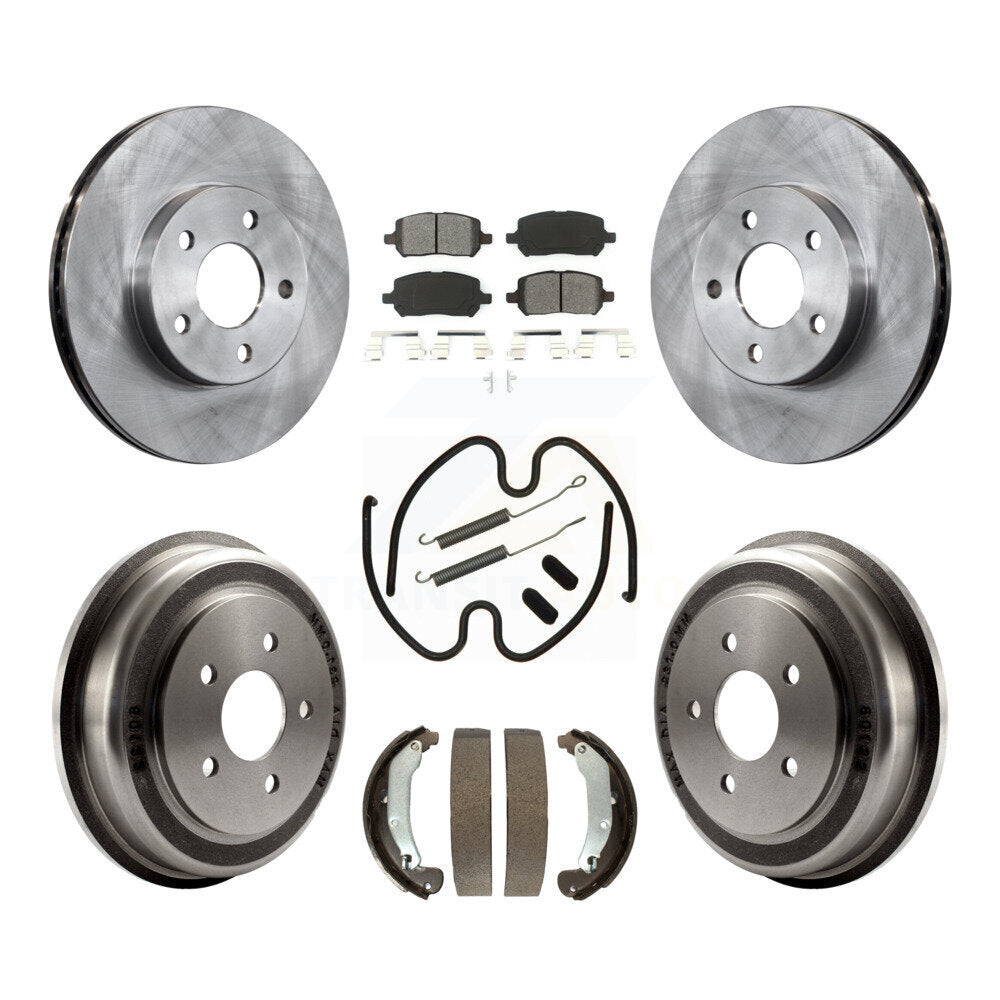 Kit de tambour à plaquettes semi-métalliques pour Rotor de frein avant et arrière (7 pièces) pour Pontiac G5 Chevrole