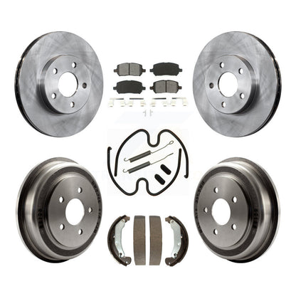 Kit de tambour à plaquettes semi-métalliques pour Rotor de frein avant et arrière (7 pièces) pour Pontiac G5 Chevrole