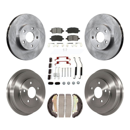 Kit de tambour à plaquettes semi-métalliques pour rotors de frein avant et arrière (7 pièces) pour Chevrolet Cobalt G