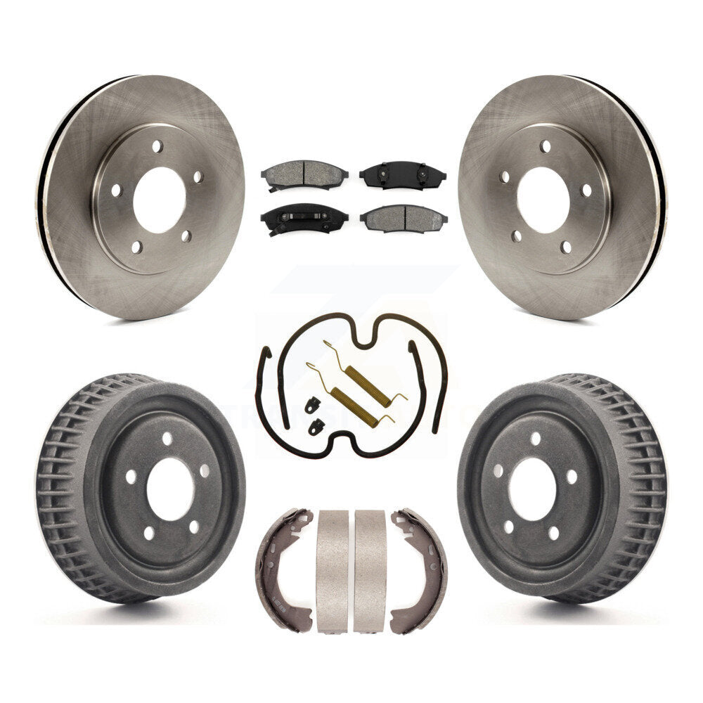 Kit de plaquettes et de tambour semi-métalliques pour Rotor de frein avant et arrière (7 pièces) pour Chevrolet Lumin