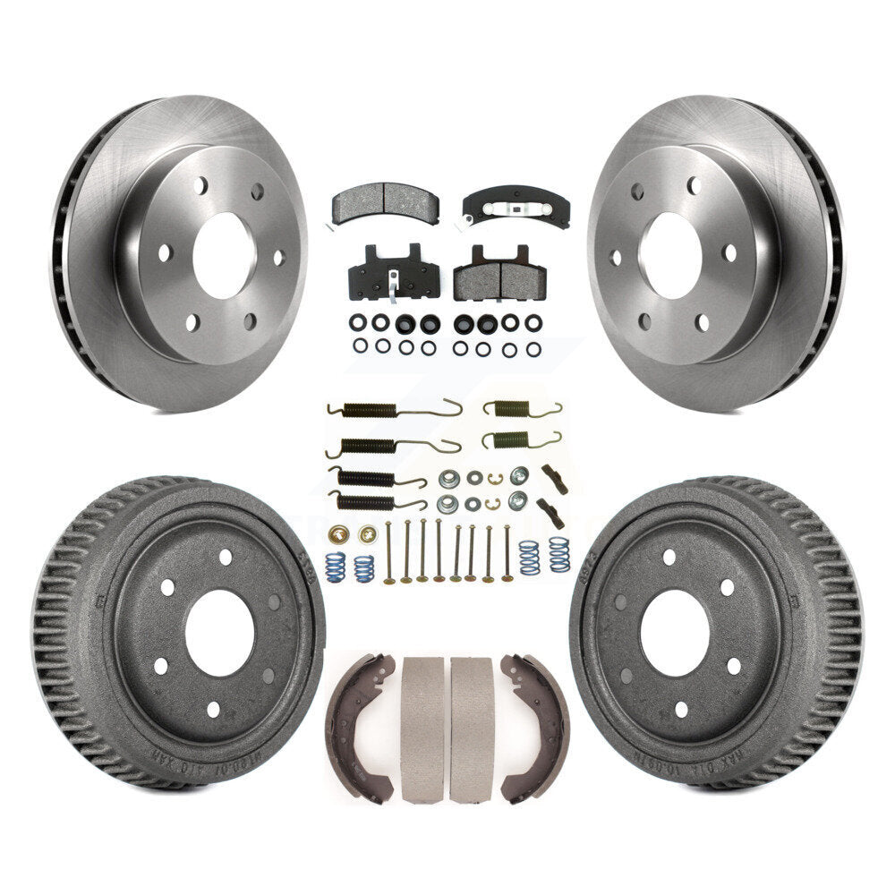 Kit de tambour à plaquettes semi-métalliques pour Rotor de frein avant et arrière (7 pièces) pour Chevrolet Blazer 4W