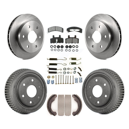 Kit de tambour à plaquettes semi-métalliques pour Rotor de frein avant et arrière (7 pièces) pour Chevrolet Blazer 4W