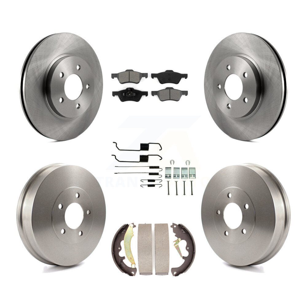 Kit de tambour à plaquettes semi-métalliques pour rotors de frein avant et arrière (7 pièces) pour Ford Escape Mercur