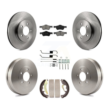 Kit de tambour à plaquettes semi-métalliques pour rotors de frein avant et arrière (7 pièces) pour Ford Escape Mercur