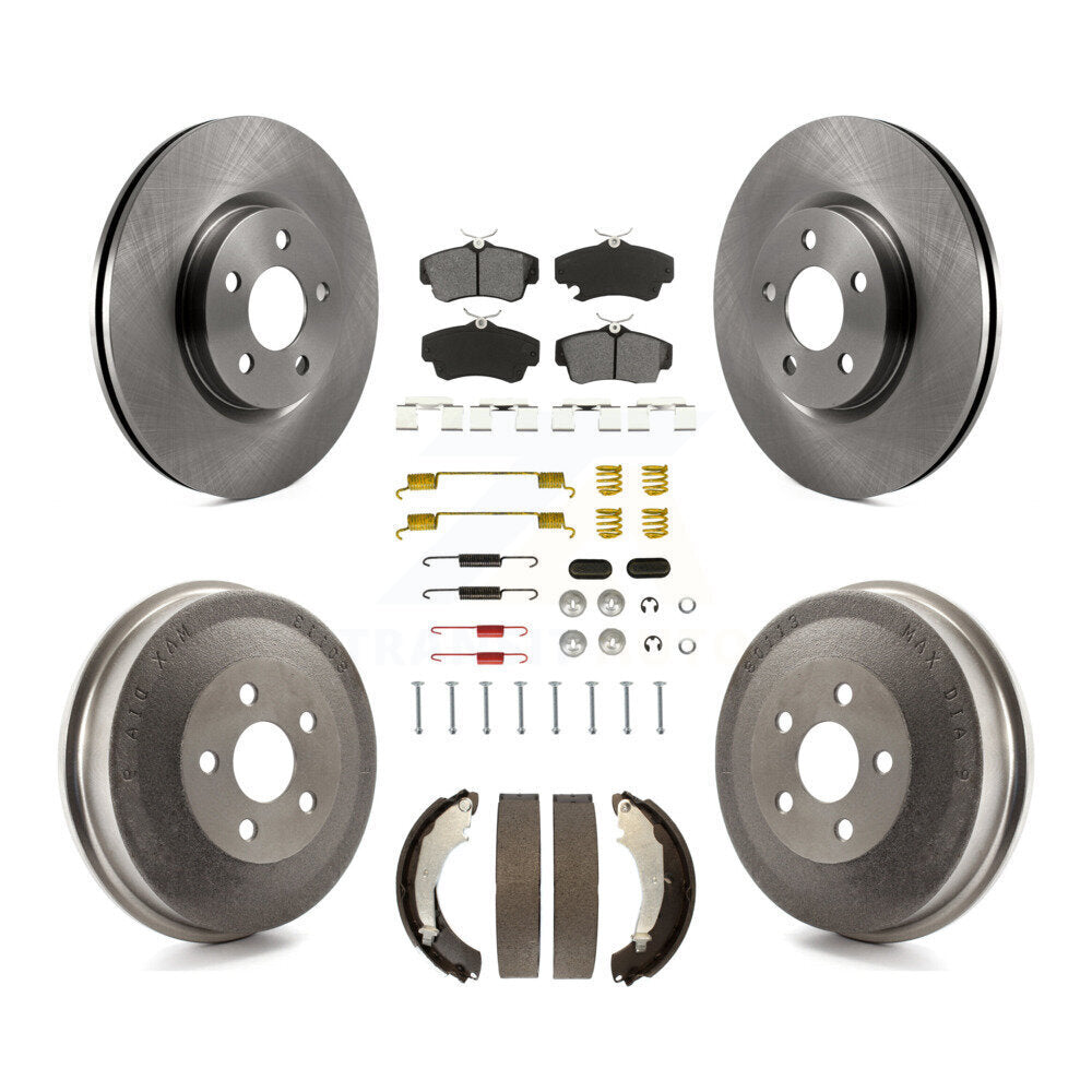 Kit de tambour à plaquettes semi-métalliques pour rotors de frein avant et arrière (7 pièces) pour Chrysler PT Cruise