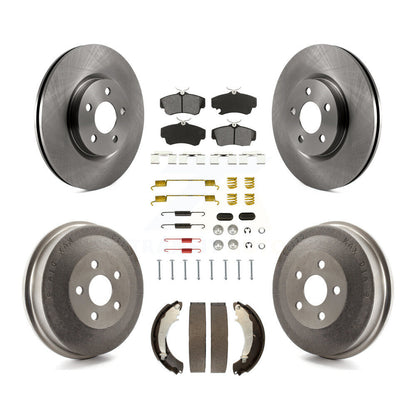 Kit de tambour à plaquettes semi-métalliques pour rotors de frein avant et arrière (7 pièces) pour Chrysler PT Cruise