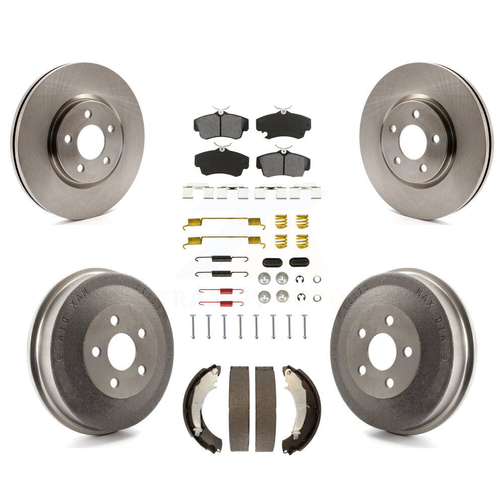 Kit de tambour à plaquettes semi-métalliques pour rotors de frein avant et arrière (7 pièces) pour Chrysler PT Cruise