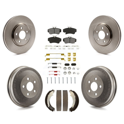 Kit de tambour à plaquettes semi-métalliques pour rotors de frein avant et arrière (7 pièces) pour Chrysler PT Cruise