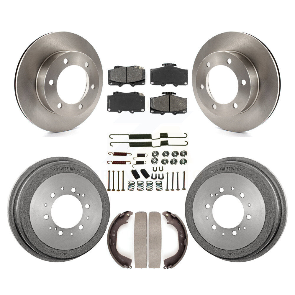 Rotors de frein à disque avant et arrière, Kit de tambour à plaquettes semi-métalliques (7 pièces) pour Toyota 4Runne