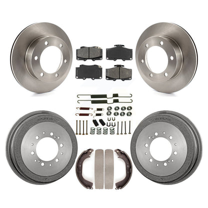 Rotors de frein à disque avant et arrière, Kit de tambour à plaquettes semi-métalliques (7 pièces) pour Toyota 4Runne