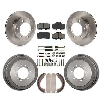 Rotors de frein à disque avant et arrière, Kit de tambour à plaquettes semi-métalliques (7 pièces) pour Toyota 4Runne