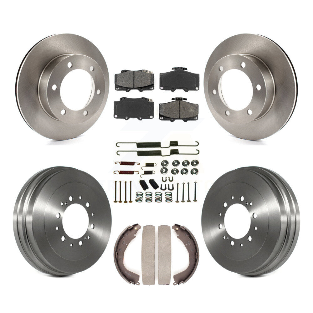 Rotors de frein à disque avant et arrière, Kit de tambour à plaquettes semi-métalliques (7 pièces) pour Toyota 4Runne