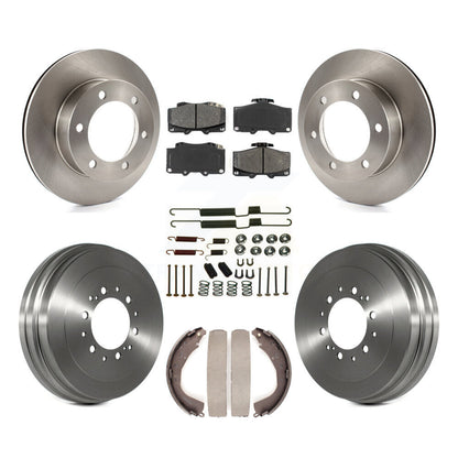 Rotors de frein à disque avant et arrière, Kit de tambour à plaquettes semi-métalliques (7 pièces) pour Toyota 4Runne