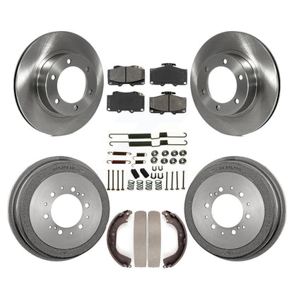 Rotors de frein à disque avant et arrière, Kit de tambour à plaquettes semi-métalliques (7 pièces) pour Toyota 4Runne