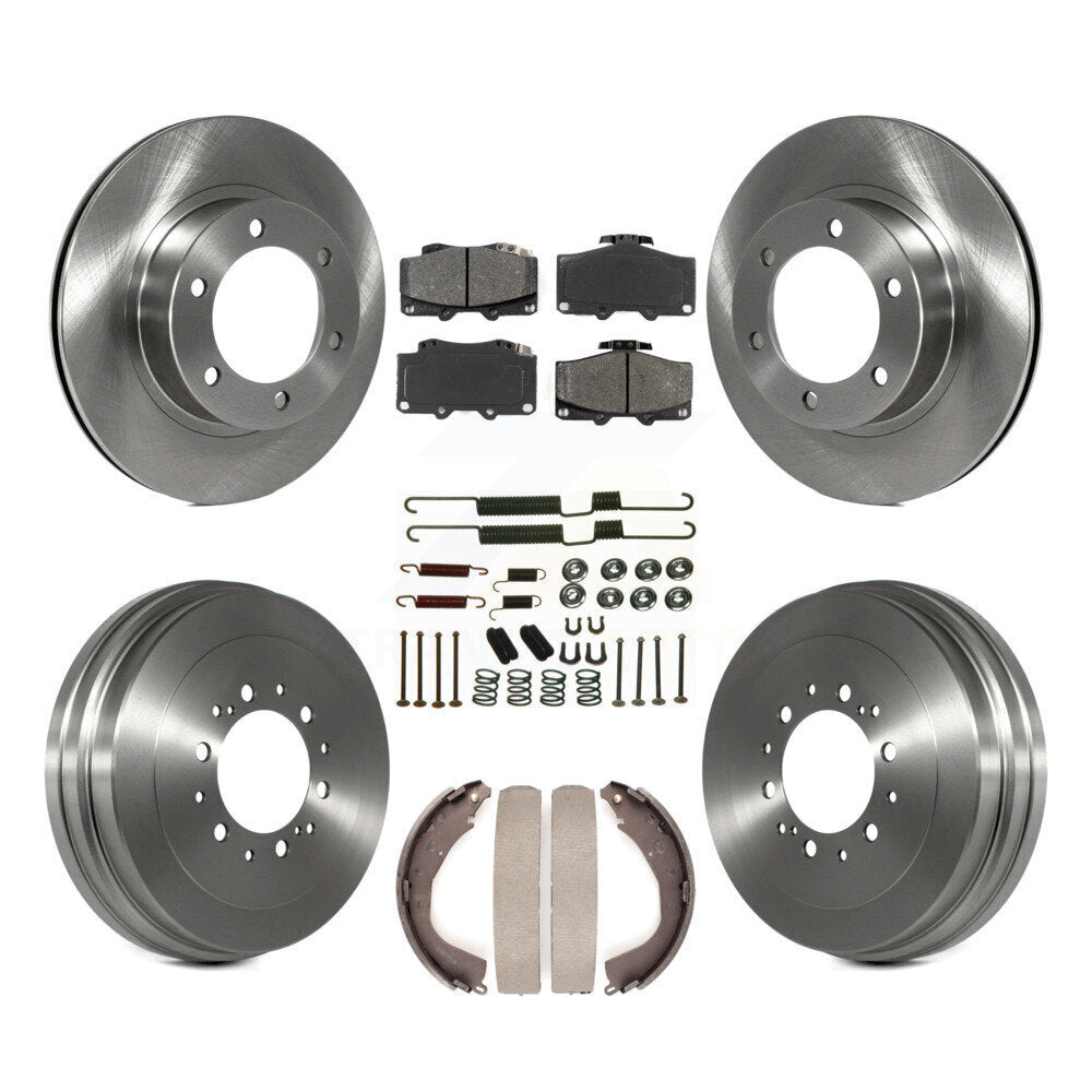 Rotors de frein à disque avant et arrière, Kit de tambour à plaquettes semi-métalliques (7 pièces) pour Toyota 4Runne