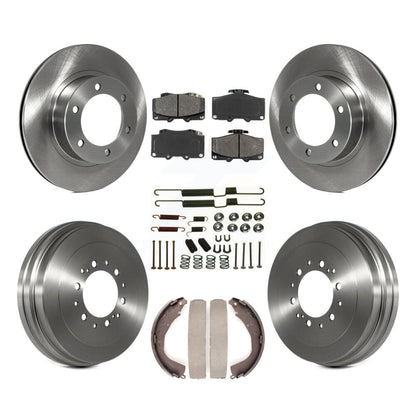Rotors de frein à disque avant et arrière, Kit de tambour à plaquettes semi-métalliques (7 pièces) pour Toyota 4Runne