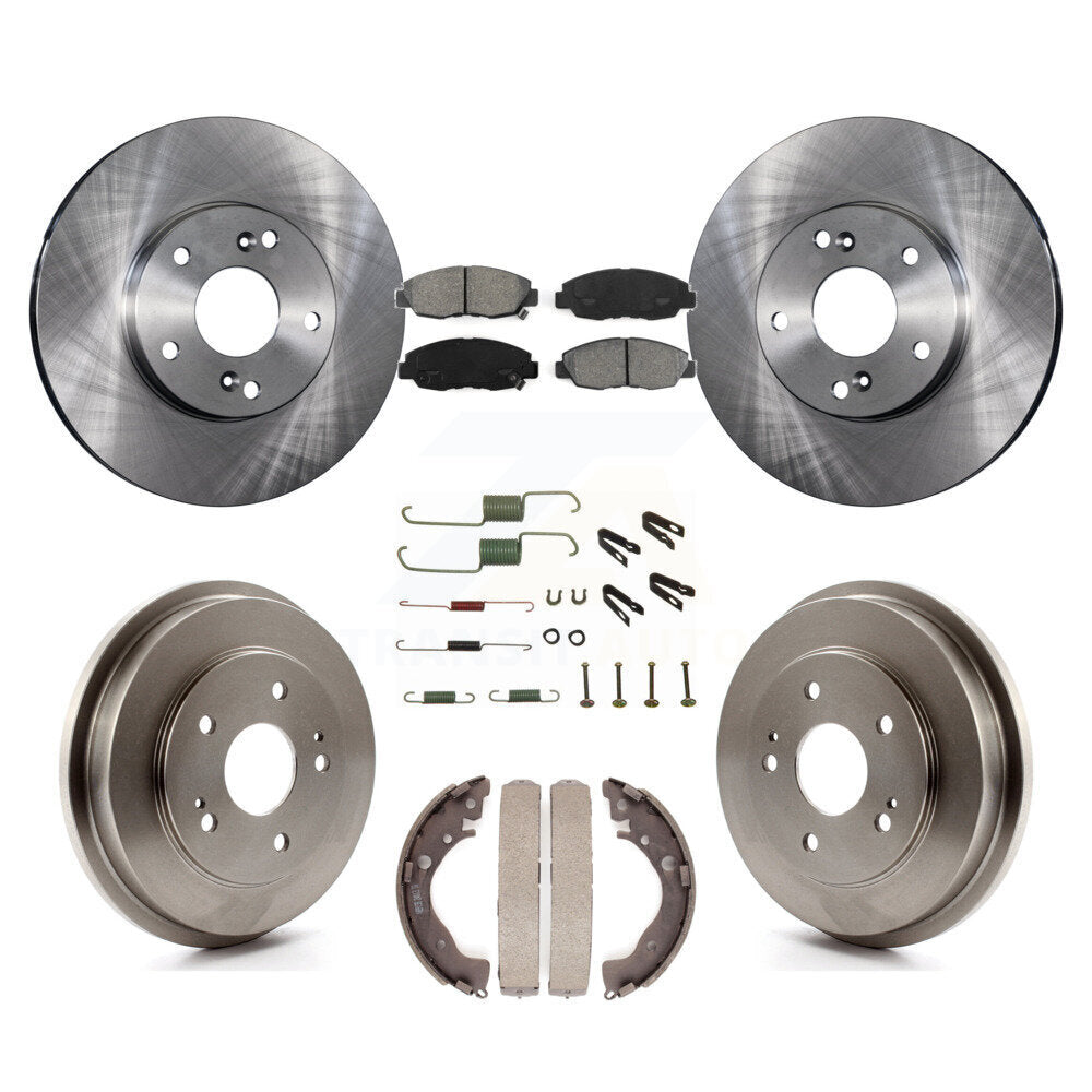 Kit de tambour à plaquettes semi-métalliques pour rotors de frein avant et arrière (7 pièces) pour Honda Civic G 2011