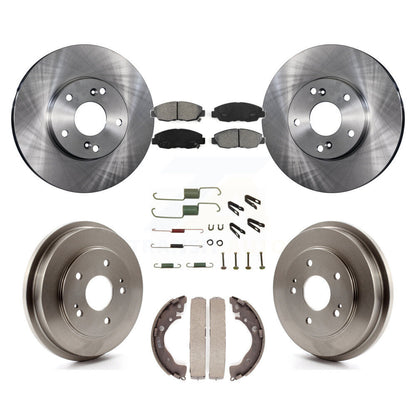 Kit de tambour à plaquettes semi-métalliques pour rotors de frein avant et arrière (7 pièces) pour Honda Civic G 2011
